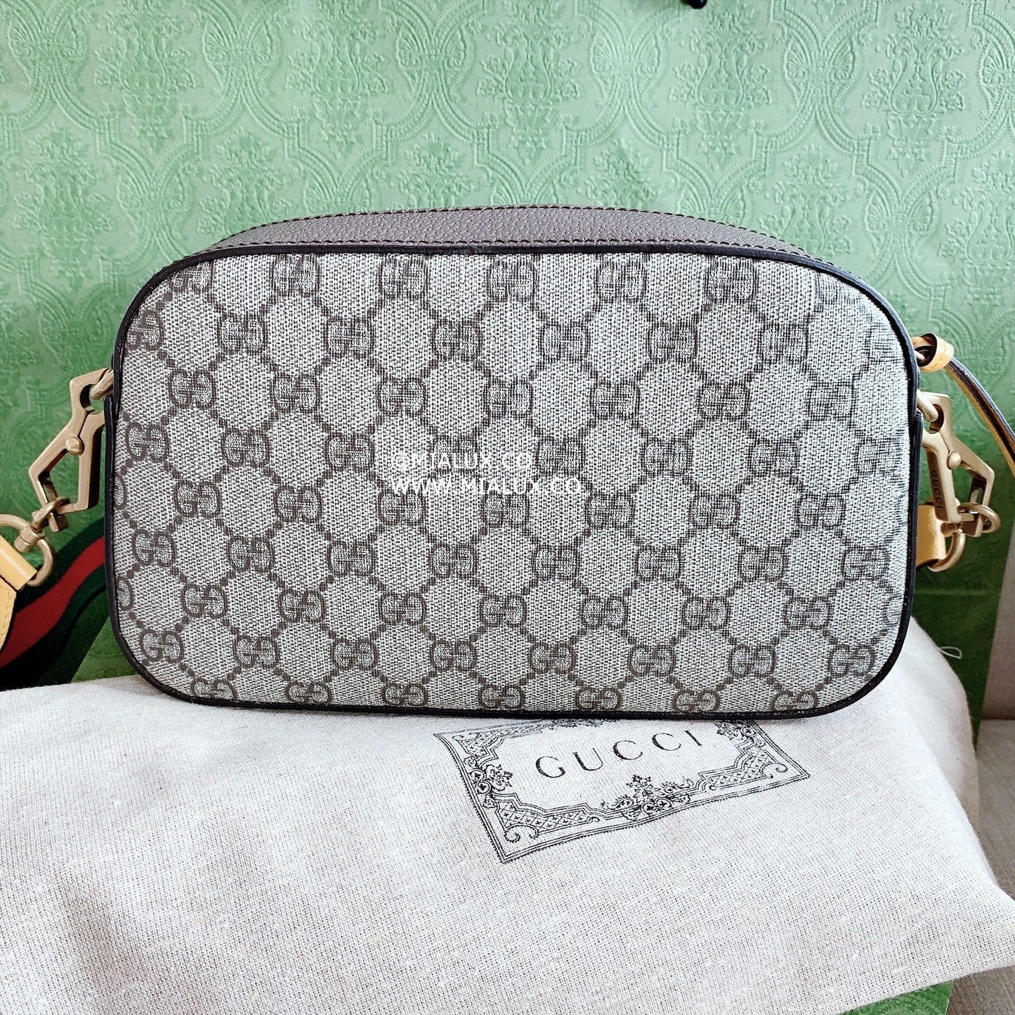 Gucci▪️Neo Vintage GG Supreme Messenger 老花虎頭包/1310C1191 ㊙️折扣🉐48640💰