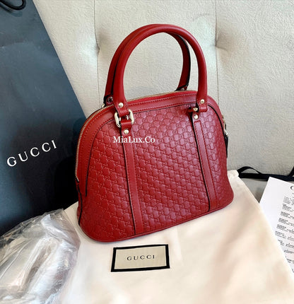 @Gucci▪️Embossed Bag S 小款壓紋牛皮貝殼包/P585 🔔限時折🉐27330