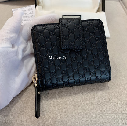 @Gucci Embossed Wallet 壓紋雙層拉鍊短夾/P230