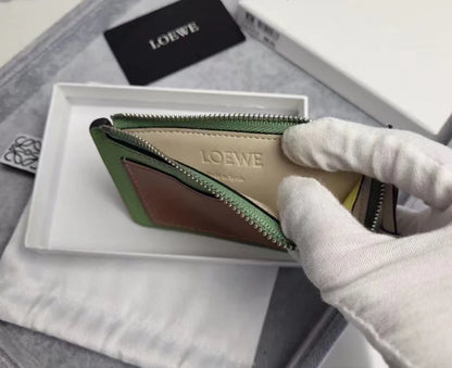 Loewe▪️Coin cardholder 軟粒面牛皮拉鍊卡包/295H266 💚折扣🉐11150