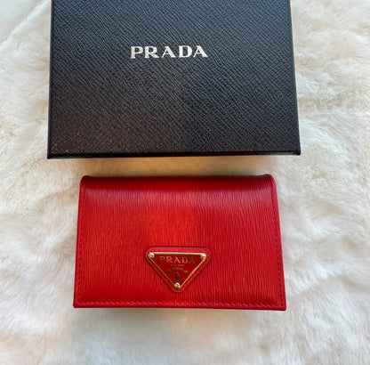 @Prada Card 三角標水波防刮卡夾包🔔限時折🉐11800