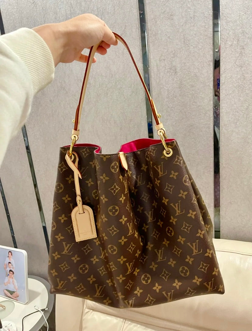 LV Graceful PM 老花hobo包/1330 ✨🉐55530