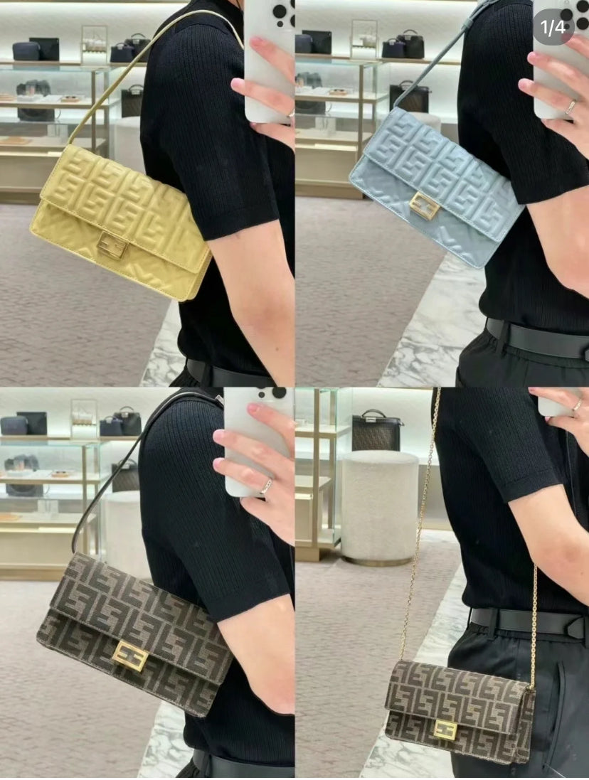 Fendi Baguette WOC 提花鏈條WOC/1250E1350 🉐49600🇪🇺