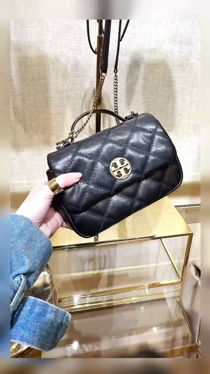 @ToryBurch▪️Willa Mini 菱格手提鍊包/545P359 🔥折上六折🉐11000