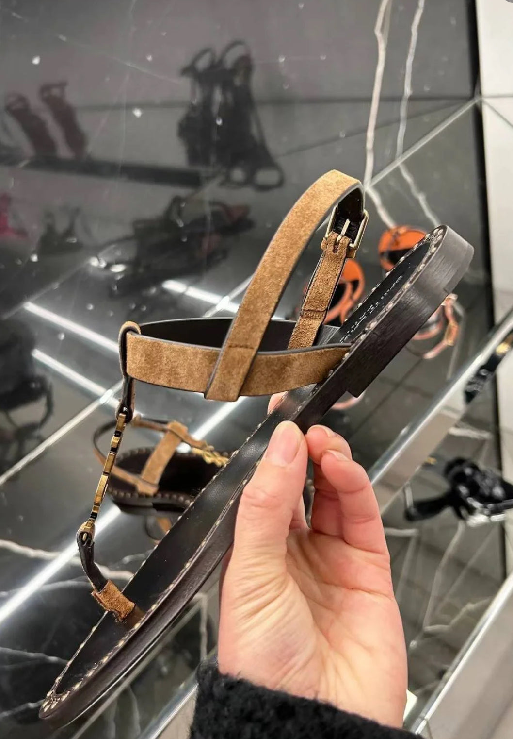 @Saint Laurent Sandals 皮革涼鞋/805P285 🔔限時折🉐13630