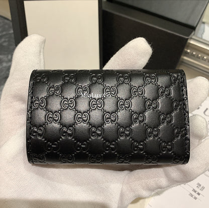 @Gucci Embossed Flap Key Case 壓紋牛皮鑰匙包/P105