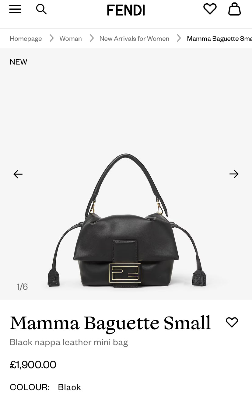 Fendi Mamma Baguette S/M/L 新款媽媽包/E2100E2800E3100🇪🇺