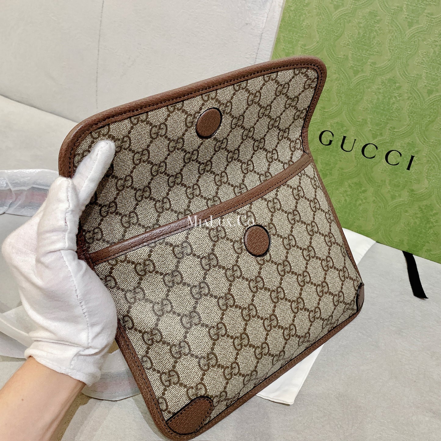Gucci Neo Vintage GG Supreme Canvas Belt Bag 復古老花腰帶包 *£820