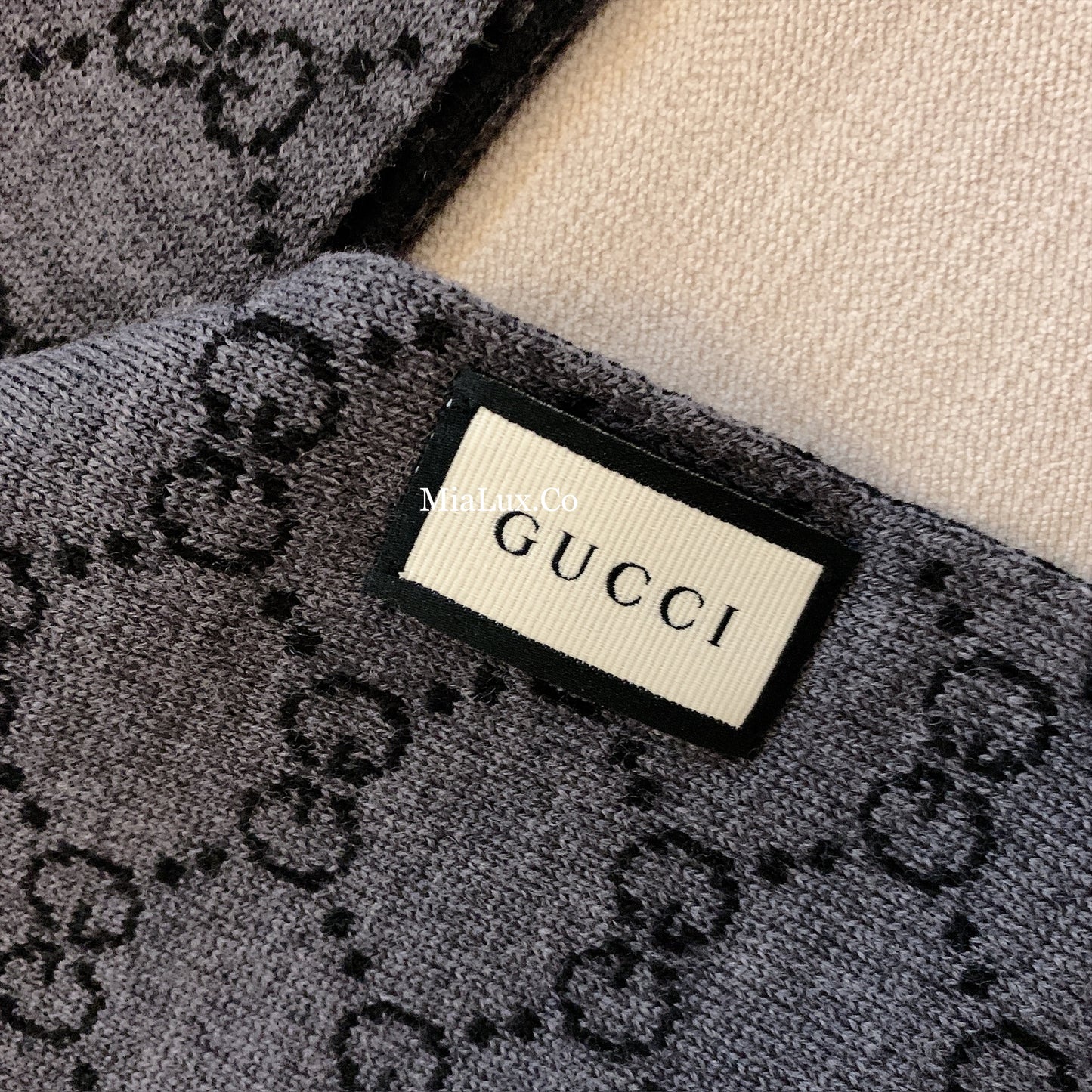 @Gucci Wool Scarf Tricot 男女款厚長條圍巾/P135