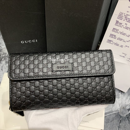 @Gucci▪️Embossed Flap Wallet 壓紋半翻蓋拉鍊長夾/P270 🔔限時折🉐13150