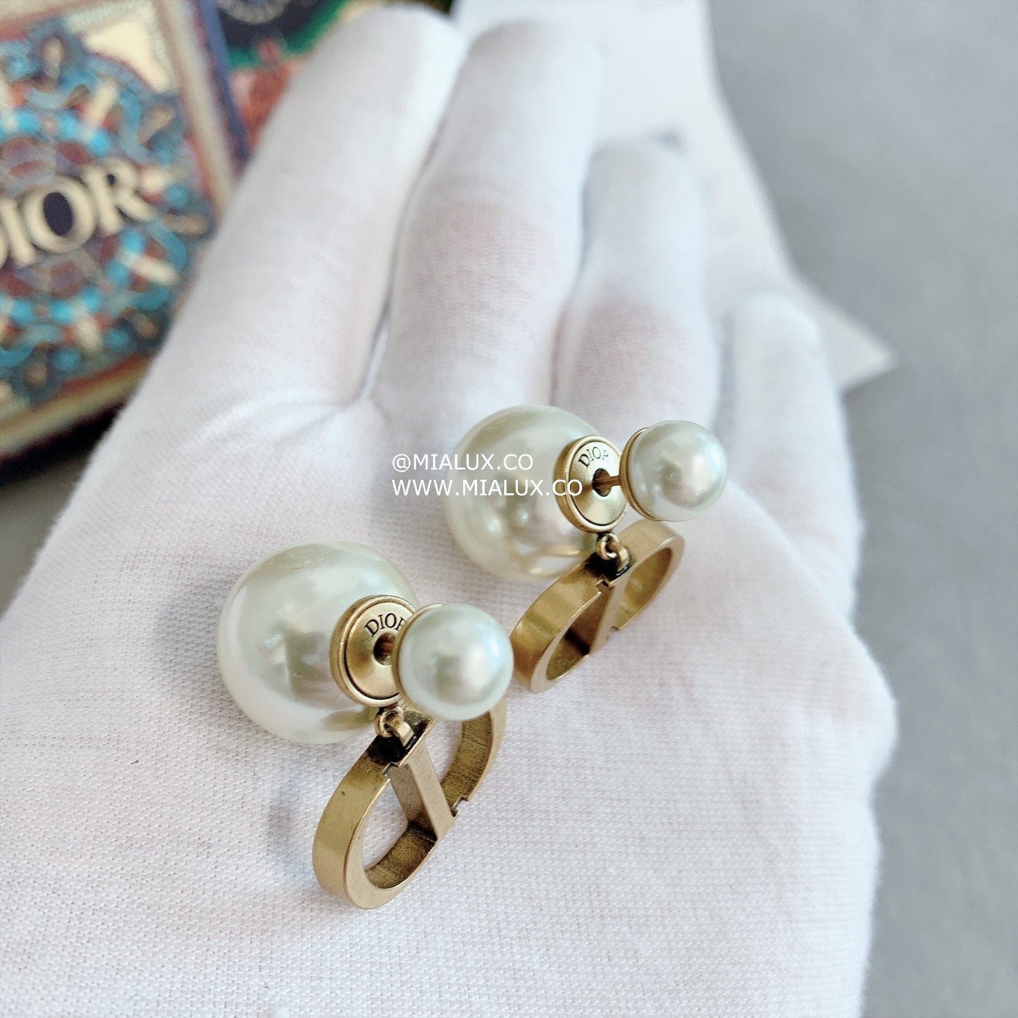 Dior Tribales Earrings 白珍珠CD耳環/420E470 🉐17450🇪🇺