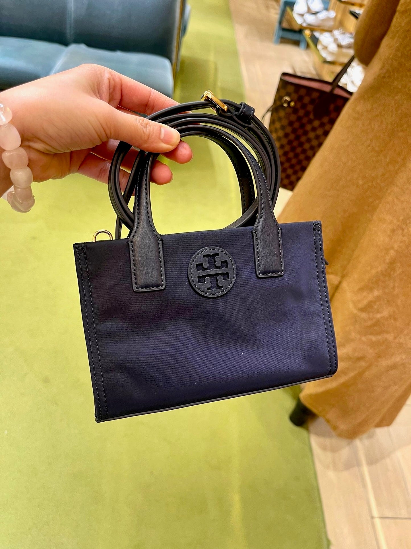 @Tory Burch Ella Nylon Mini Tote 尼龍托特包/P159🔥折上七折🉐5810