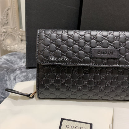 @Gucci▪️Embossed Flap Wallet 壓紋半翻蓋拉鍊長夾/P270 🔔限時折🉐13150