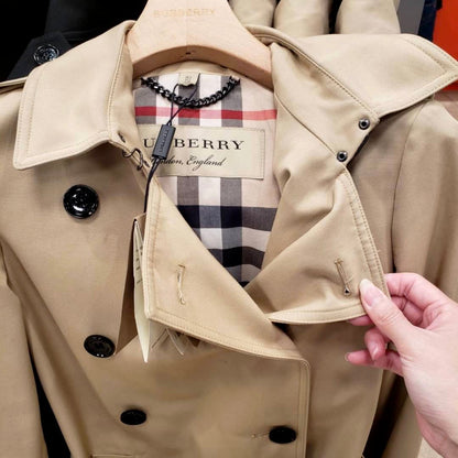 *現貨*Burberry Harbourne 女款長版風衣-淺棕UK6/P715 🉐28600