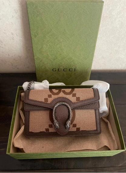 @Gucci Dionysus Supermini 迷你老花咖色酒神包/815P490 🔔限時折🉐23050