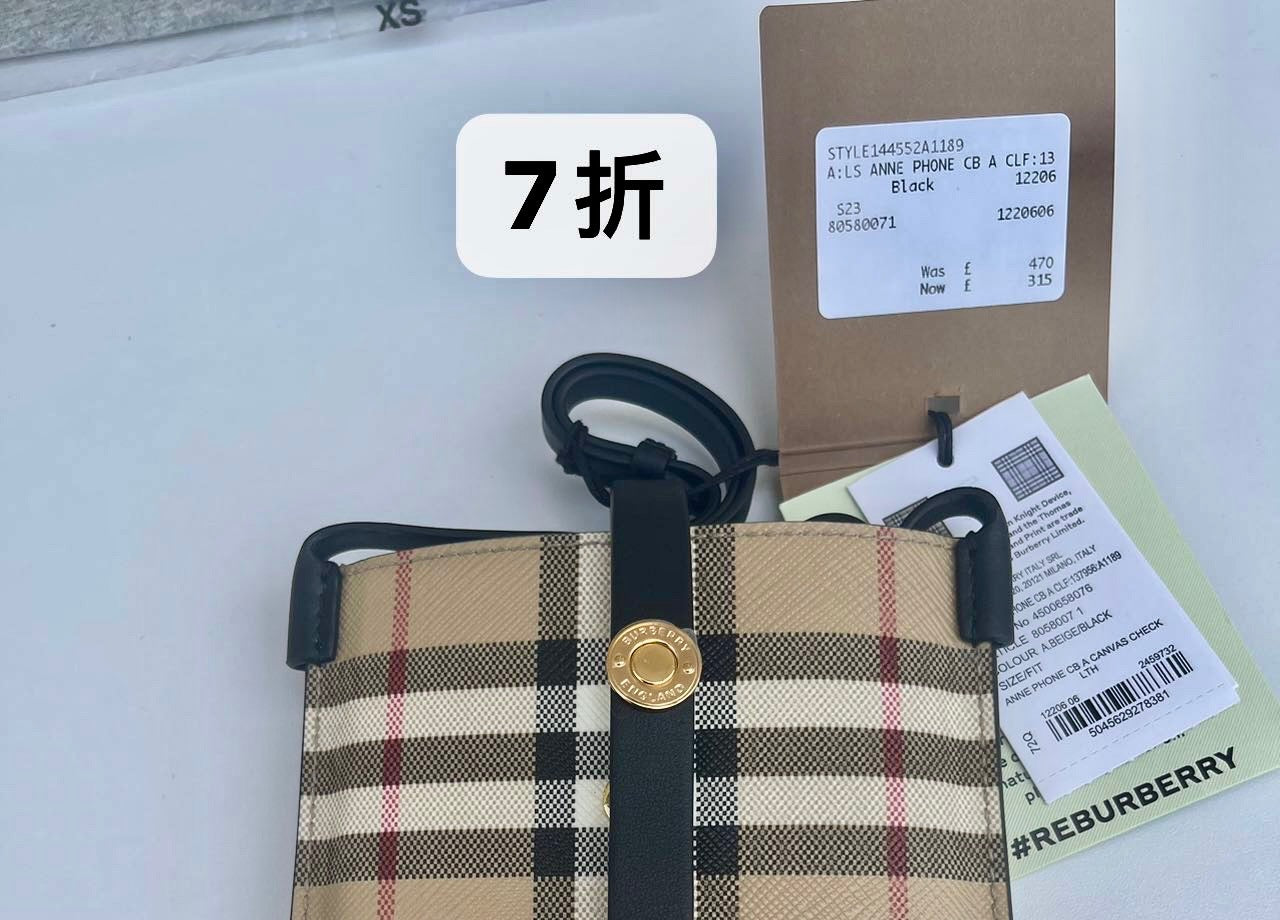 @Burberry Anne 格紋手機包/470P315 🔥折上七折🉐11000