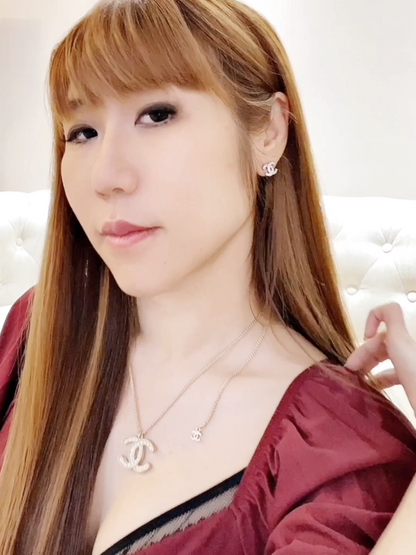 CHANEL▪️CC PEARL NECKLACE 雙C珍珠排鑽金項鍊 -