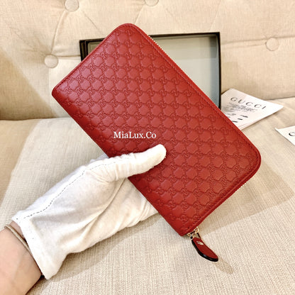 @Gucci▪️Embossed Long Wallet 壓紋拉鍊長夾/P270 🔔限時折🉐13150