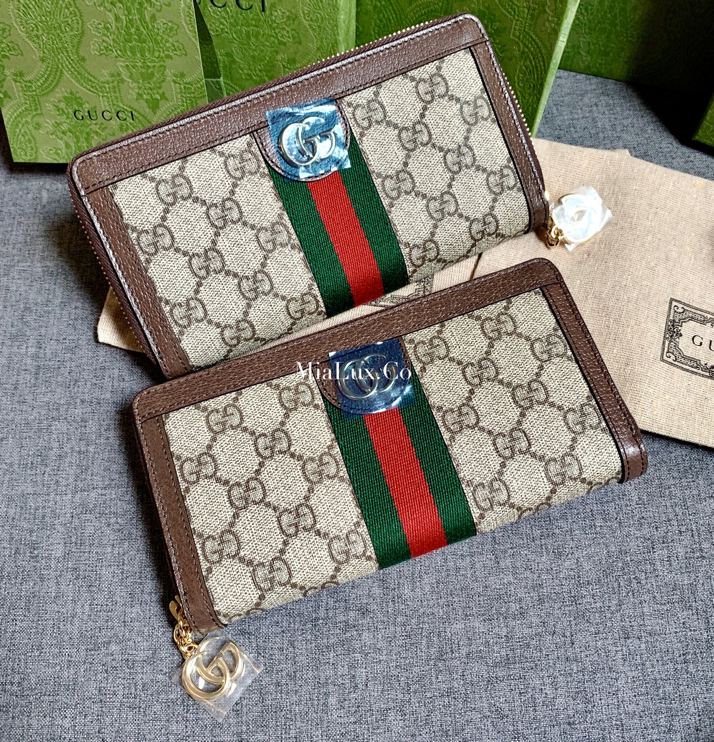 Gucci▪️Ophidia GG Zip Canvas Wallet  老花拉鍊長夾 523154 * £540