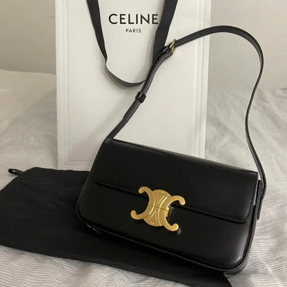 Celine▪️Shoulder Claude 亮面牛皮肩背包/2150E2350 🉐83250🇪🇺