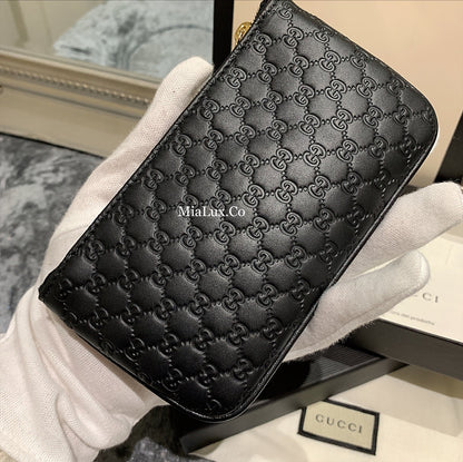 @Gucci Embossed Key Pouch 壓紋圓型扣鑰匙錢包/P145