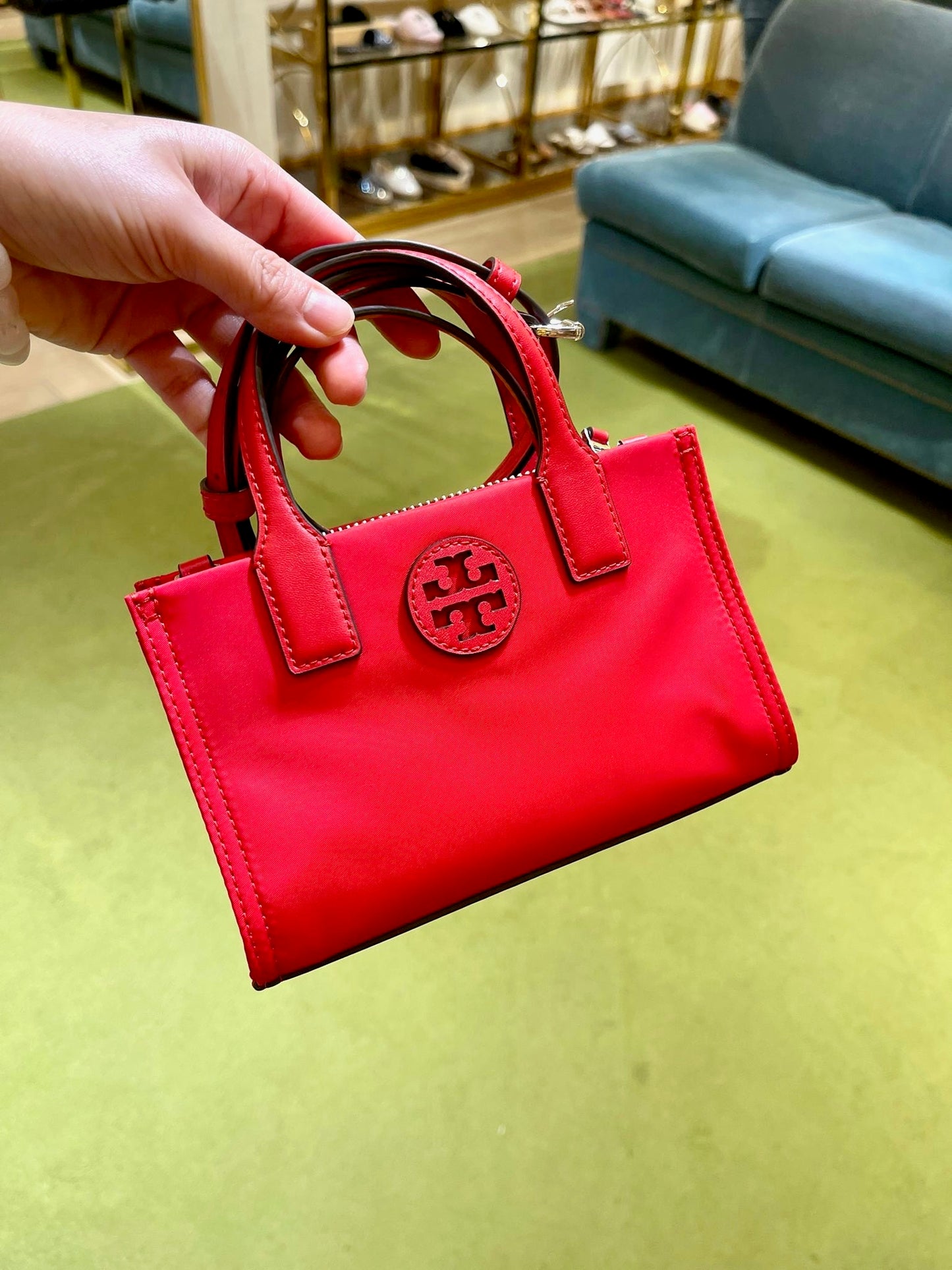 @Tory Burch Ella Nylon Mini Tote 尼龍托特包/P159🔥折上七折🉐5810