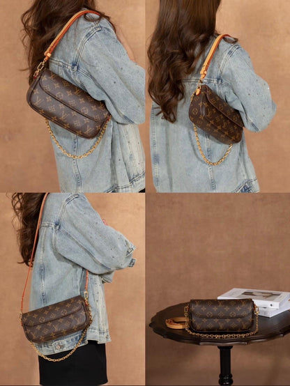 LV Ivy Wallet on Chain 爆款老花腋下包/1350✨🉐57700