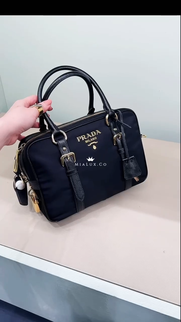 @Prada►Saffian 尼龍腰帶元素包/P910