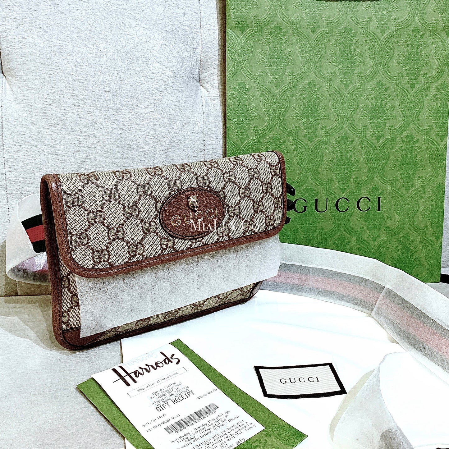 Gucci Neo Vintage GG Supreme Canvas Belt Bag 復古老花腰帶包 *£820