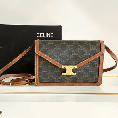 Celine▪️ENVELOPPE 老花信封雙層包/2150E2200 🉐78000🇪🇺