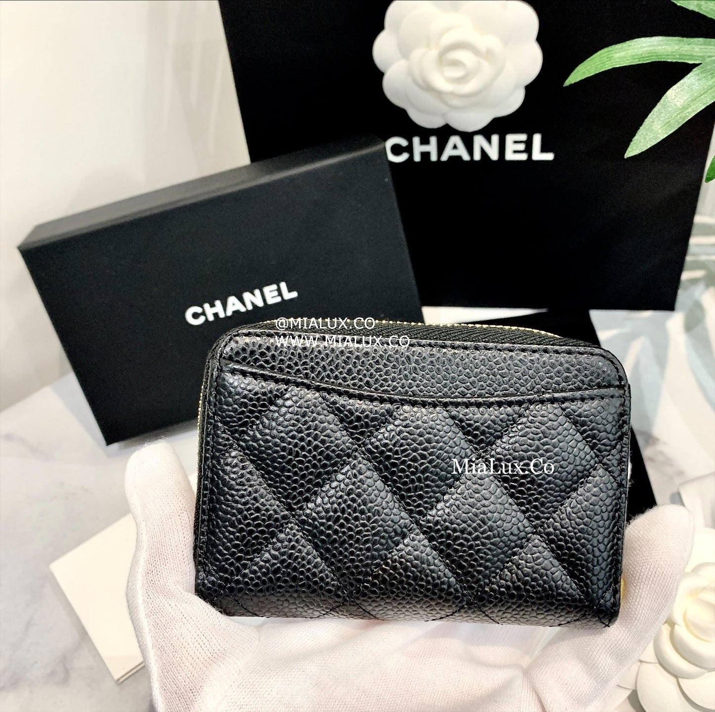 CHANEL▶︎✨| CLASSIC ZIPPED COIN PURSE 經典格紋拉鍊零錢包 AP0216 *£550