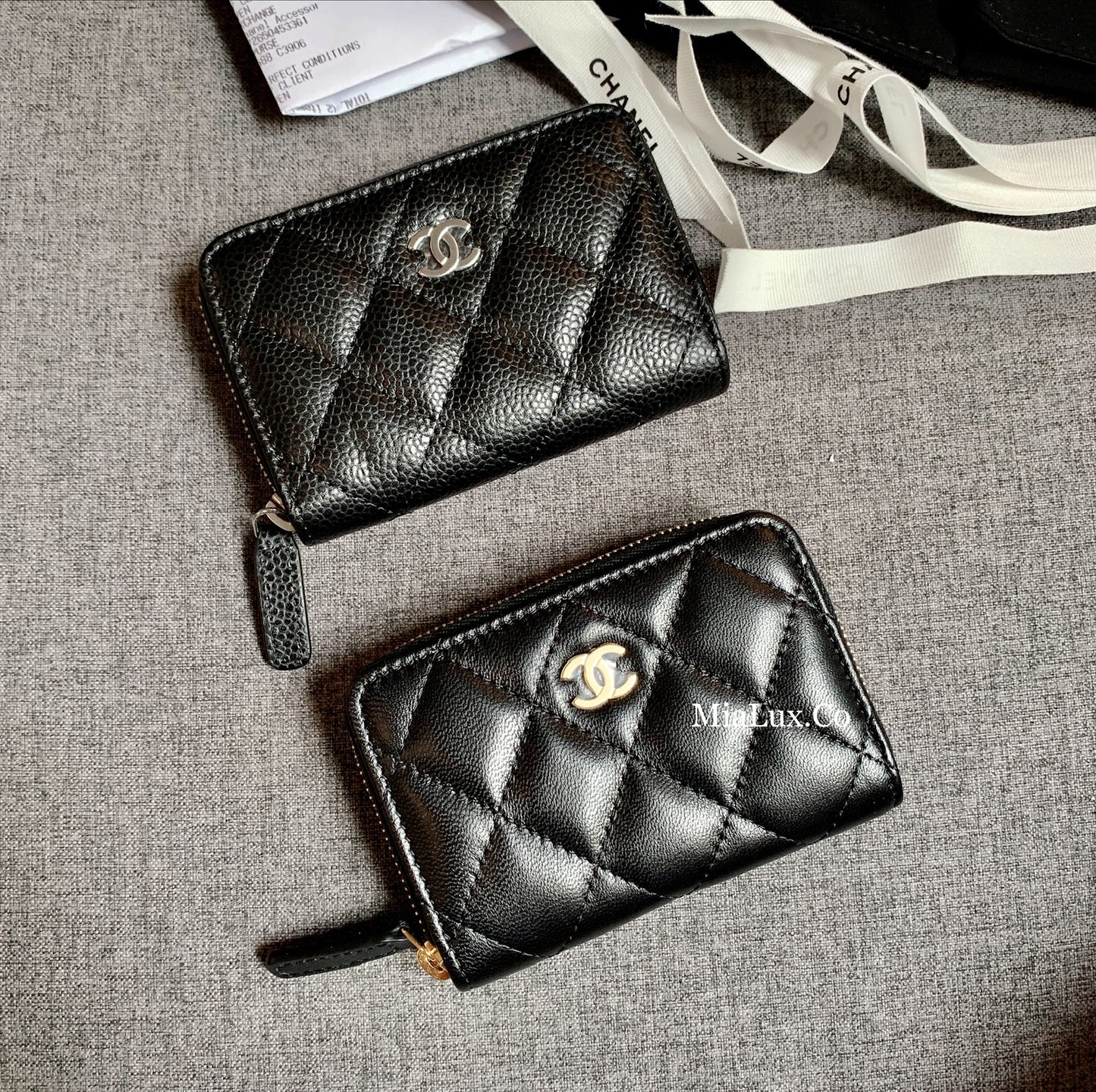 CHANEL▶︎✨| CLASSIC ZIPPED COIN PURSE 經典格紋拉鍊零錢包 AP0216 *£550