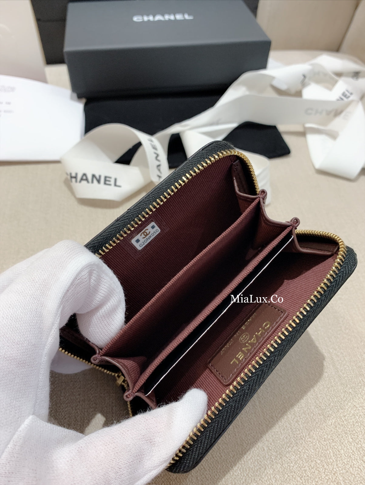 CHANEL▶︎✨| CLASSIC ZIPPED COIN PURSE 經典格紋拉鍊零錢包 AP0216 *£550