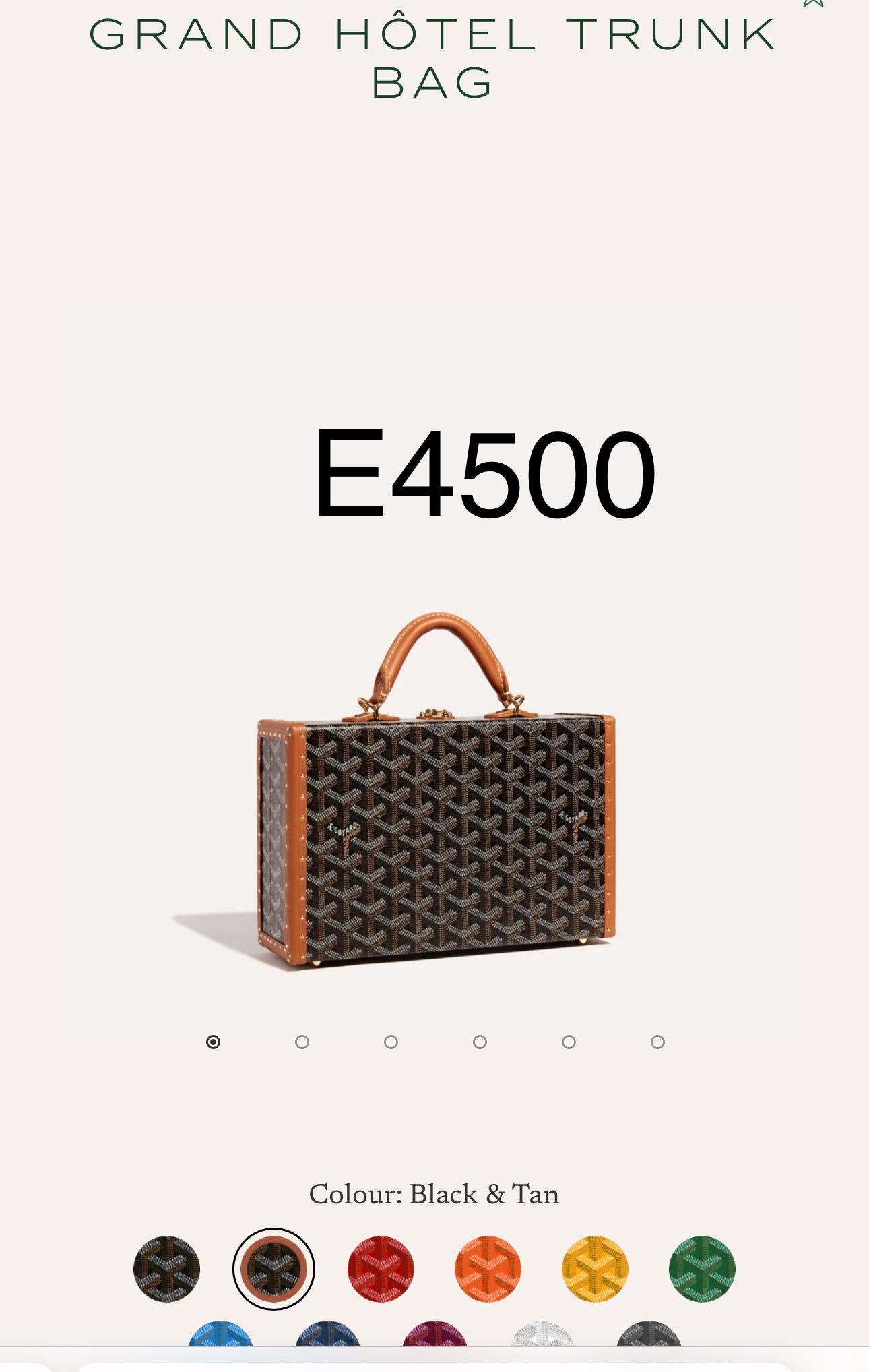 Goyard Grand Hôtel Trunk 硬箱包/E4500 🍀🉐181000🇪🇺