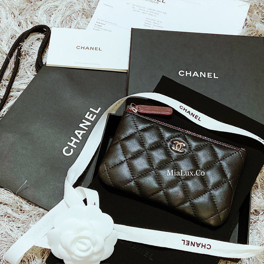 CHANEL▶︎✨| CLASSIC MINI POUCH 迷你一字拉鍊錢包 A82365 *£520