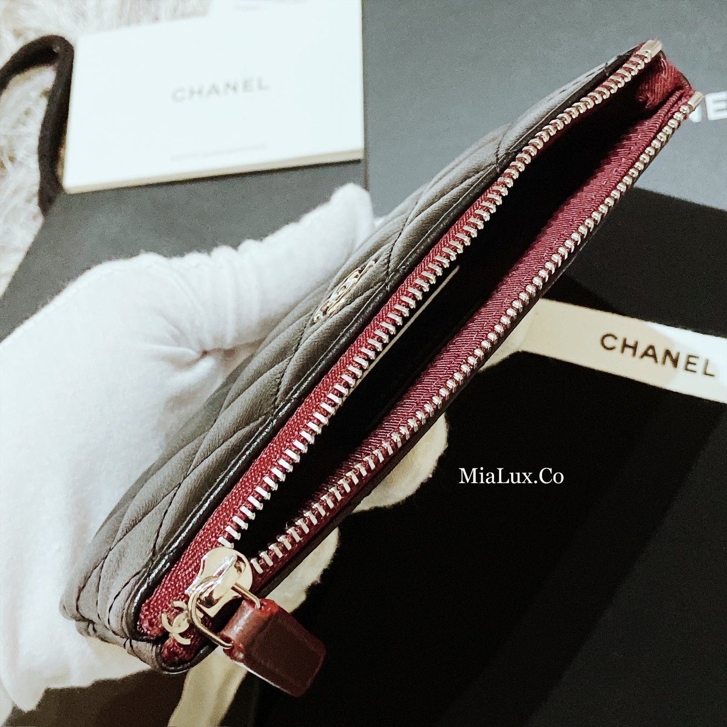 CHANEL▶︎✨| CLASSIC MINI POUCH 迷你一字拉鍊錢包 A82365 *£520