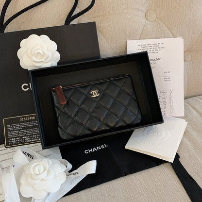 CHANEL▶︎✨| CLASSIC MINI POUCH 迷你一字拉鍊錢包 A82365 *£520