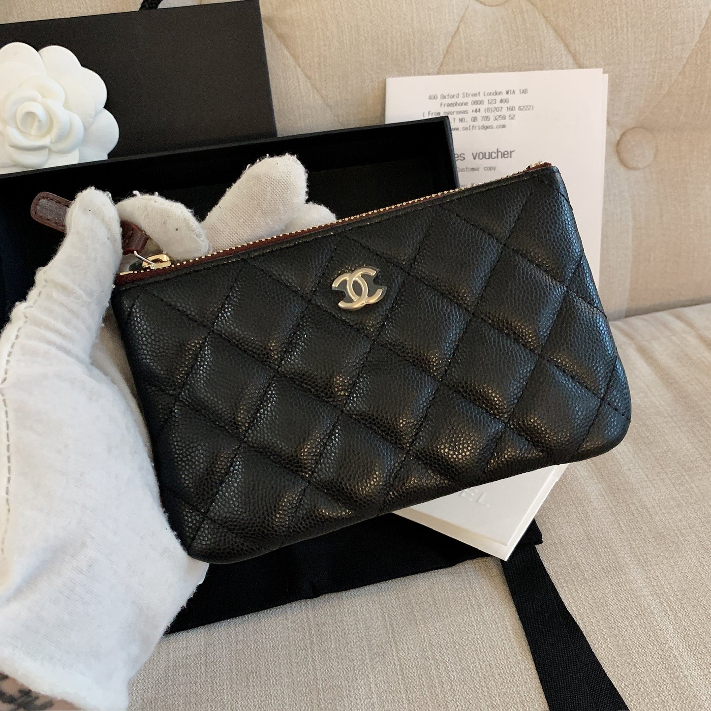 CHANEL▶︎✨| CLASSIC MINI POUCH 迷你一字拉鍊錢包 A82365 *£520