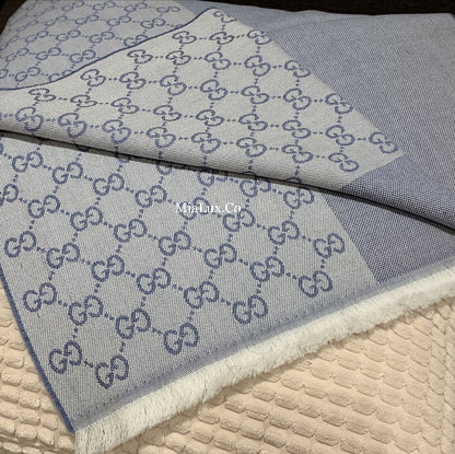 @Gucci Wool Scarf 半邊Logo羊毛長條圍巾/P150