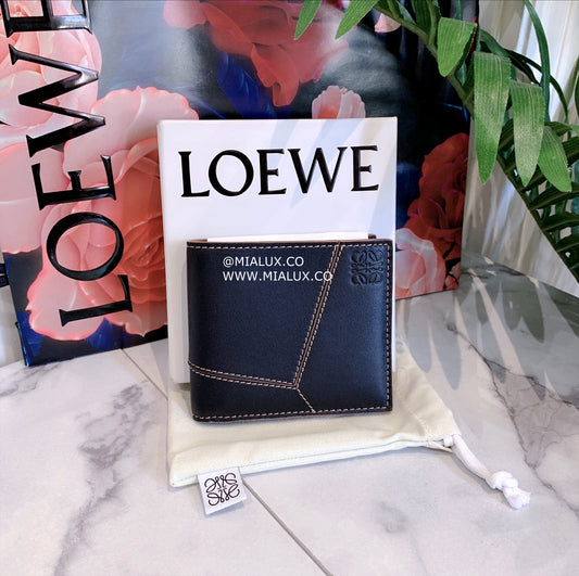 ❌Loewe Puzzle stitches bifold wallet in smooth calfskin 男女款拼圖牛皮雙開短夾 *£395