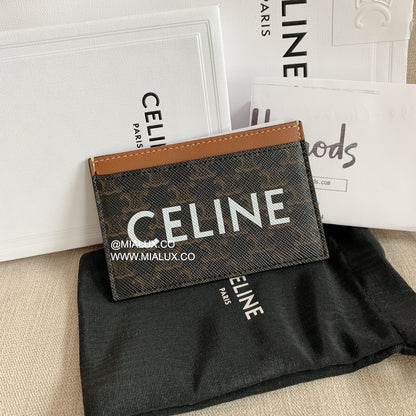 Celine CARD HOLDER 老花印字卡夾/195E200 🉐8000🇪🇺