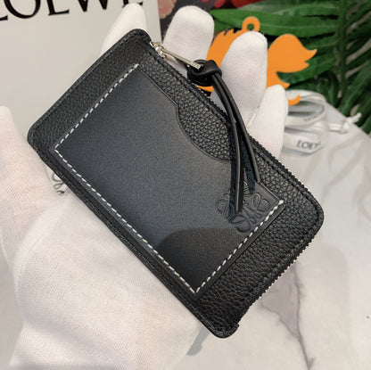 Loewe▪️Coin cardholder 軟粒面牛皮拉鍊卡包/295H266 💚折扣🉐11150