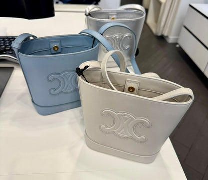 @Celine Outlet Cuir Bucket Mini 迷你凱旋門水桶包