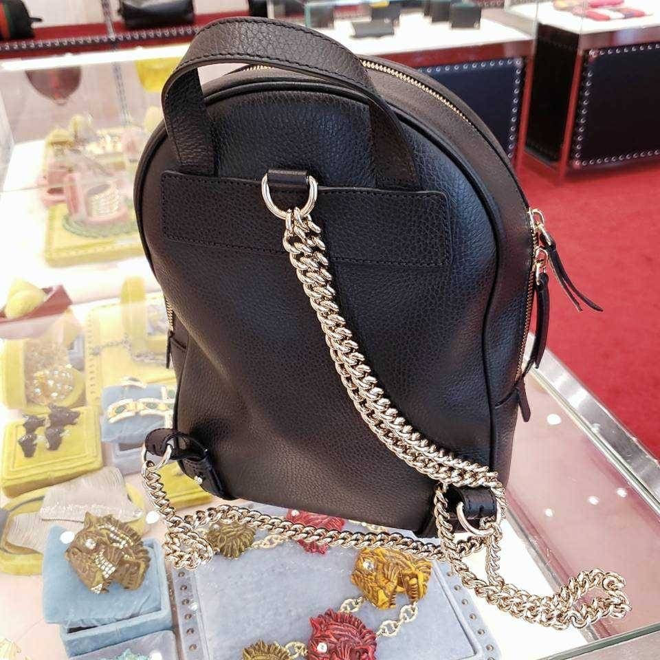 @Gucci Soho Backpack 浮雕牛皮後背包/P830