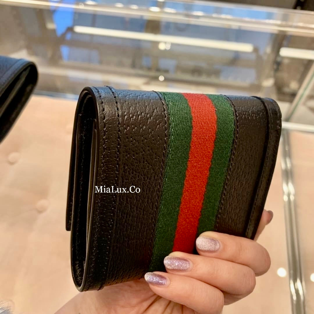 @Gucci Ophidia Wallet 牛皮飾帶零錢包/P300