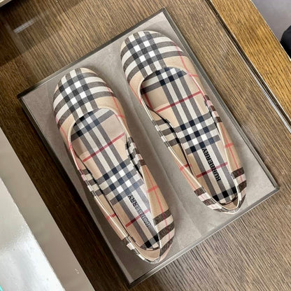 @Burberry Joy Checker 格紋娃娃鞋/570P395 🔥下殺🉐18780