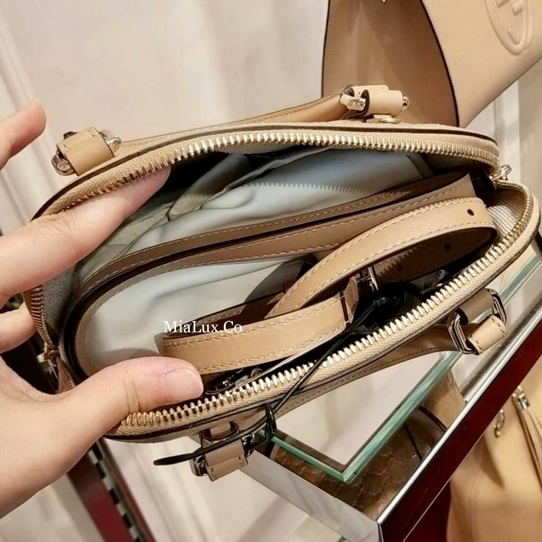 @Gucci▪️Embossed Bag S 小款壓紋牛皮貝殼包/P585 🔔限時折🉐27330