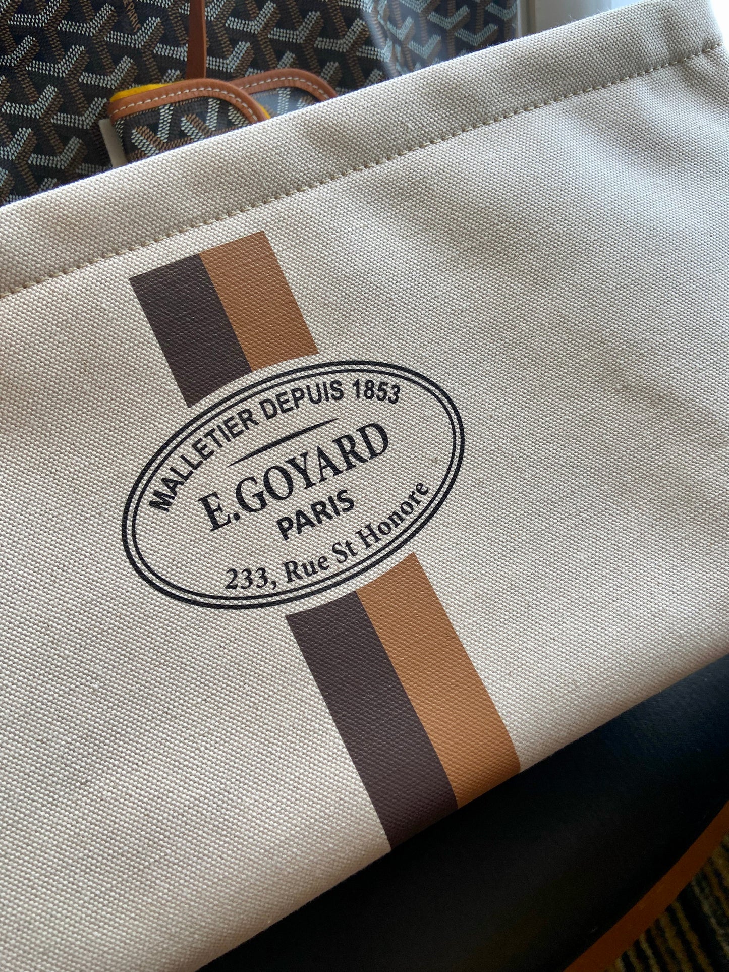 ❌Goyard Beige Linen Cotton Necessaire Pouch 棉帆布內袋/650?