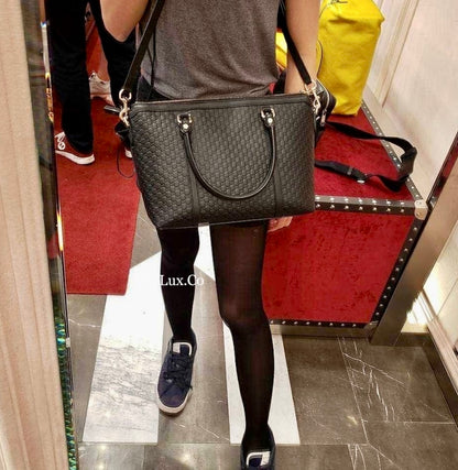 @Gucci Embossed Zipper Tote 壓紋拉鍊托特包/P740