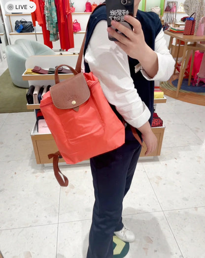 @Longchamp Nylon Backpack 尼龍後揹包/110P88 🔔限時折🉐4760